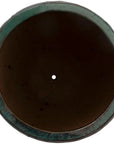 Emissary Breeze Round Teal Ceramic Planter