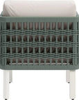 Bridgehampton Aluminum White Armchair - LOOMLAN - Zuo Modern - Outdoor Accent Chairs