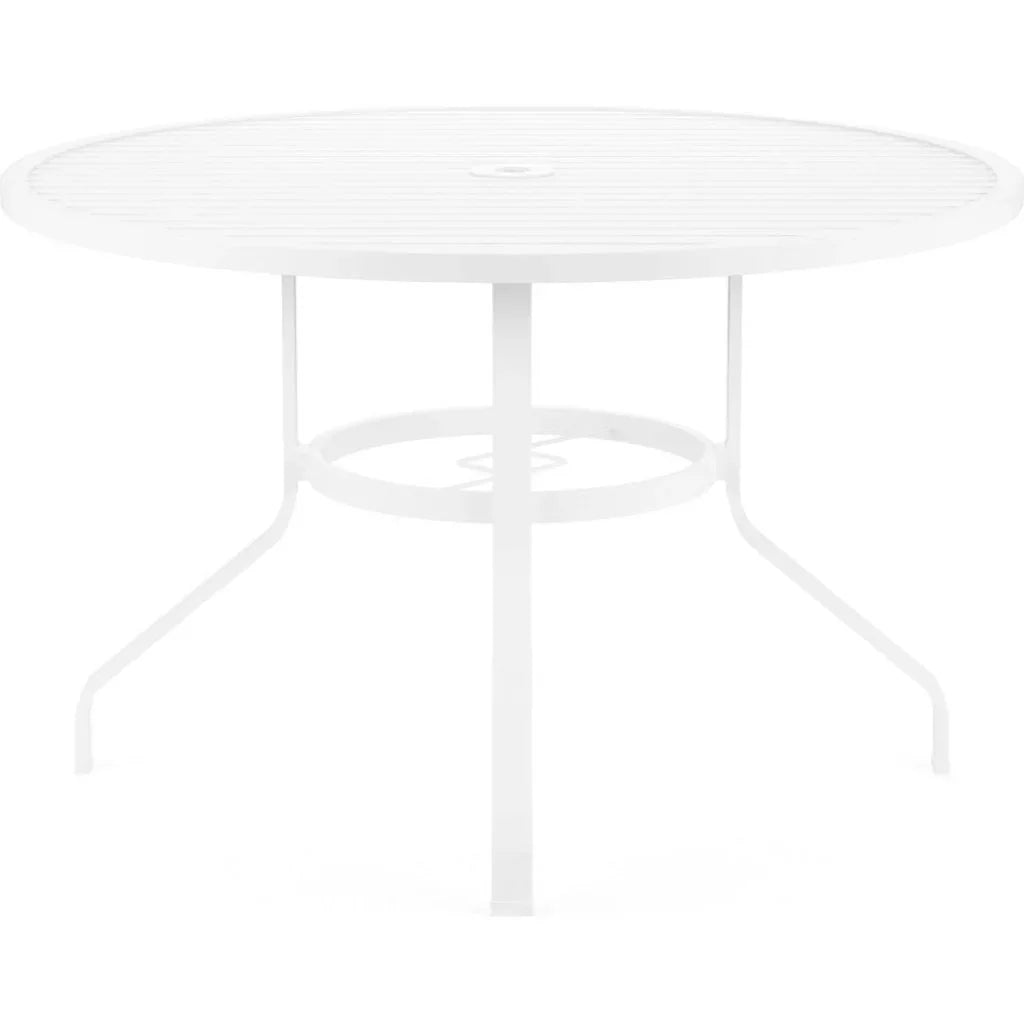Bristol Aluminum Round Outdoor Dining Table - LOOMLAN - Sunset West - Outdoor Dining Tables