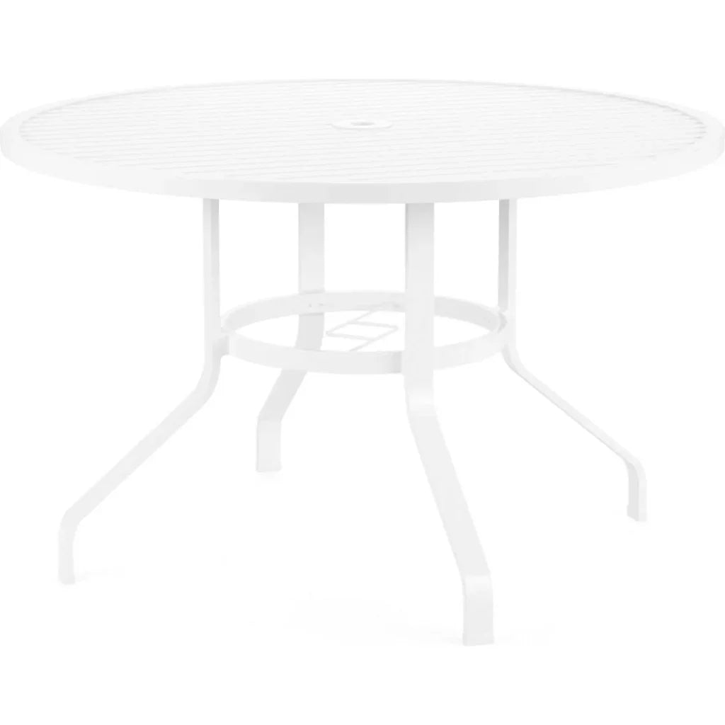 Bristol Aluminum Round Outdoor Dining Table - LOOMLAN - Sunset West - Outdoor Dining Tables