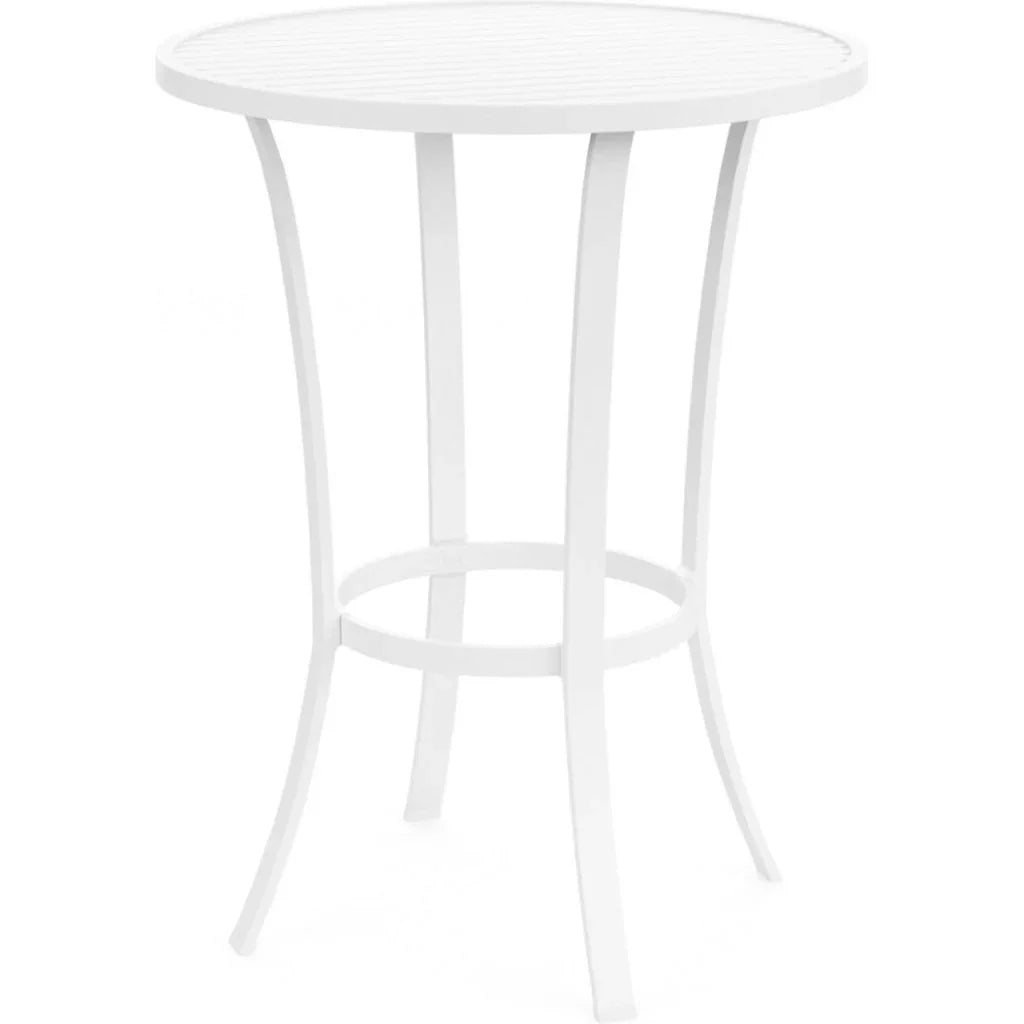 Bristol Aluminum Round Outdoor Pub Table - LOOMLAN - Sunset West - Outdoor Counter Tables