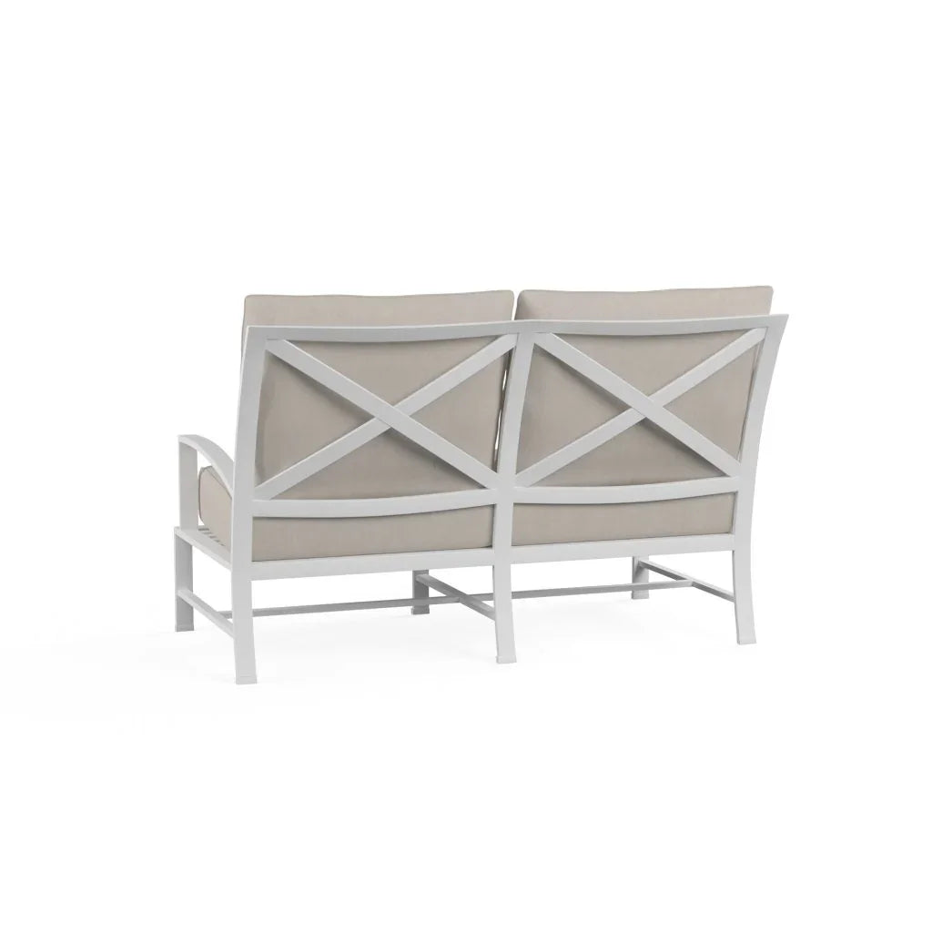 Bristol Sunbrella Outdoor Loveseat - LOOMLAN - Sunset West - Outdoor Sofas &amp; Loveseats