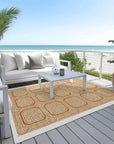 Brithara Orange Washable Indoor - Outdoor Rug - LOOMLAN - LOOMLAN Rugs - Outdoor Rugs