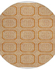 Brithara Orange Washable Indoor - Outdoor Rug - LOOMLAN - LOOMLAN Rugs - Outdoor Rugs