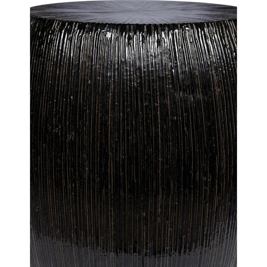 Bud Stool/Accent Table - Black Outdoor End Table - LOOMLAN - Seasonal Living - Garden Stools