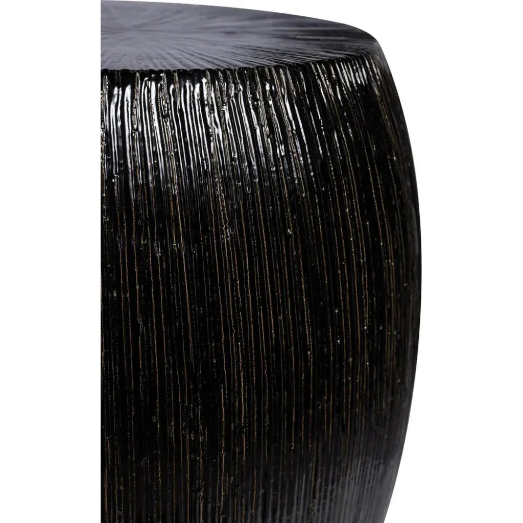 Bud Stool/Accent Table - Black Outdoor End Table - LOOMLAN - Seasonal Living - Garden Stools