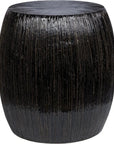 Bud Stool/Accent Table - Black Outdoor End Table - LOOMLAN - Seasonal Living - Garden Stools