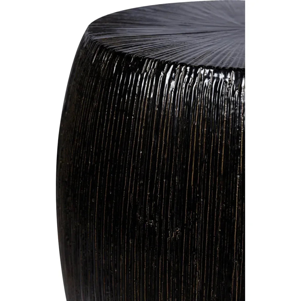 Bud Stool/Accent Table - Black Outdoor End Table - LOOMLAN - Seasonal Living - Garden Stools