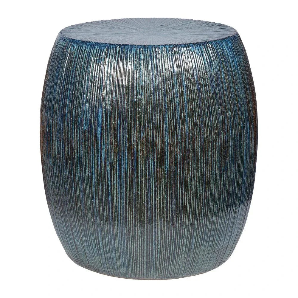 Bud Stool/Accent Table - Blue Outdoor End Table - LOOMLAN - Seasonal Living - Garden Stools