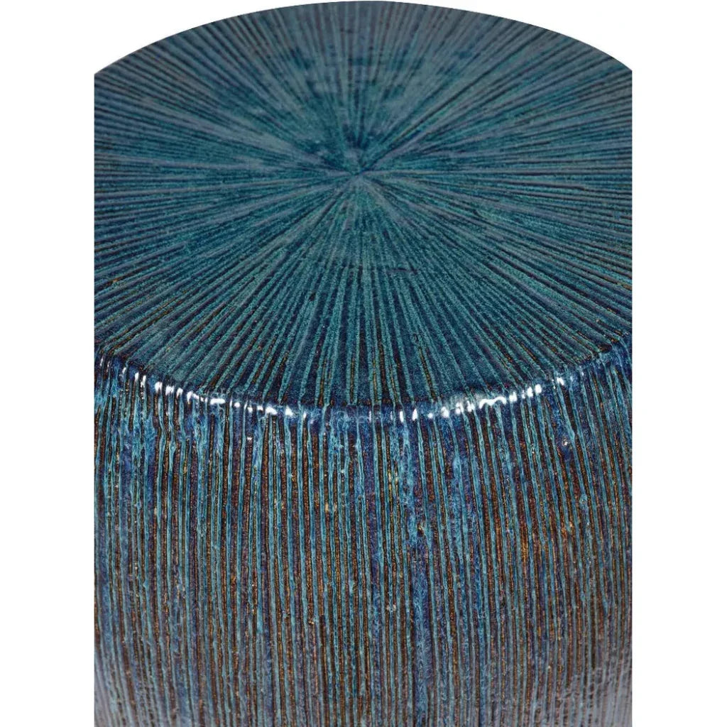 Bud Stool/Accent Table - Blue Outdoor End Table - LOOMLAN - Seasonal Living - Garden Stools