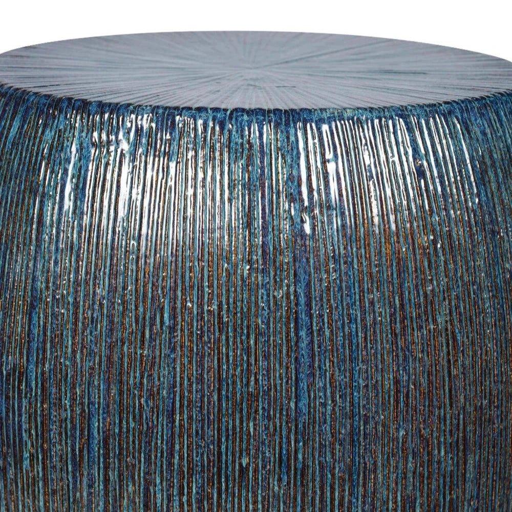 Bud Stool/Accent Table - Blue Outdoor End Table - LOOMLAN - Seasonal Living - Garden Stools