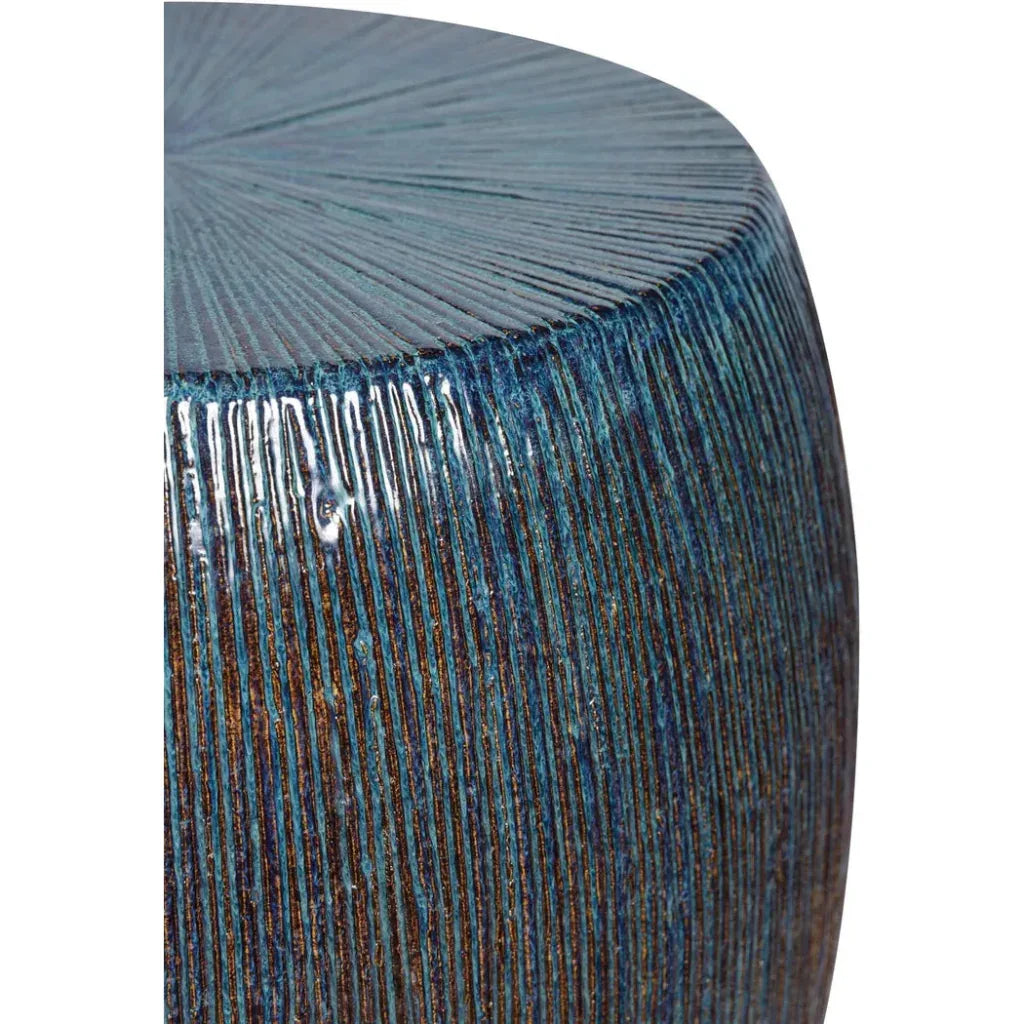 Bud Stool/Accent Table - Blue Outdoor End Table - LOOMLAN - Seasonal Living - Garden Stools