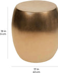 Bud Stool/Accent Table - Brown Outdoor End Table - LOOMLAN - Seasonal Living - Garden Stools