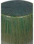 Bud Stool/Accent Table - Green Outdoor End Table - LOOMLAN - Seasonal Living - Garden Stools