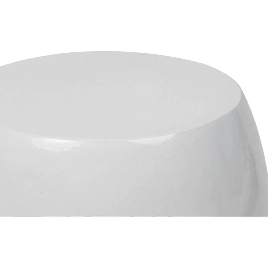 Bud Stool/Accent Table - White Outdoor End Table - LOOMLAN - Seasonal Living - Garden Stools