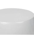 Bud Stool/Accent Table - White Outdoor End Table - LOOMLAN - Seasonal Living - Garden Stools