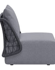 Mekan Gray Armless Accent Chair