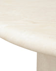 Travertino Concrete Rnd Outdoor Dining Table