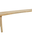 Log Natural Solid Teak Outdoor Bench