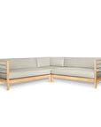 SoHo Teak Patio Sectional Sofa with Sunbrella Cushion -- view 3