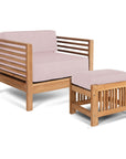 Soleil Teak Patio Lounge Set with Sunbrella Cushion 2PC -- view 35