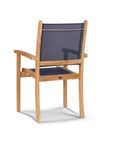 Pearl Stacking Teak Outdoor Dining Armchair 4PC -- view 9