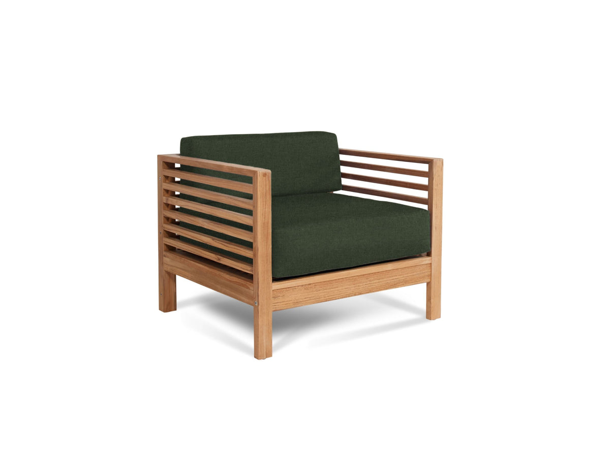Soleil Teak Patio Lounge Set with Sunbrella Cushion 2PC -- view 32