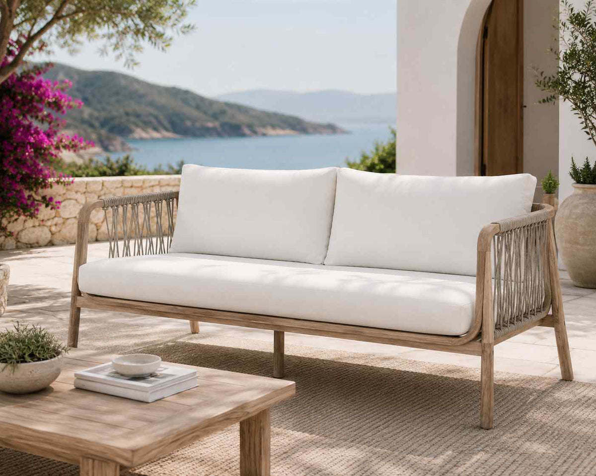 Coco Wood Frame Patio Sofa - view 2