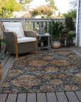 LOOMLAN Rugs Cadenza Blue Washable Indoor-Outdoor Rug