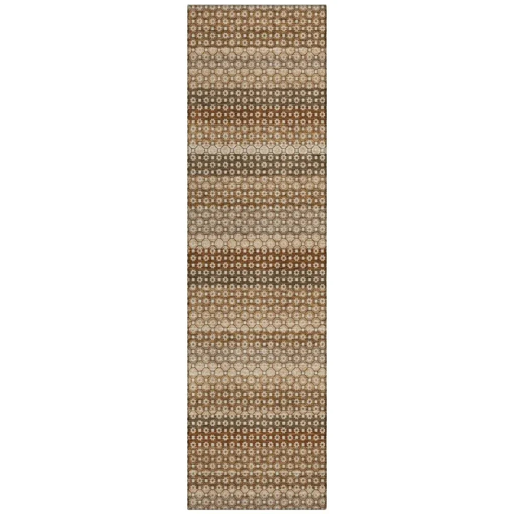 LOOMLAN Rugs Cadira Orange Washable Indoor-Outdoor Rug