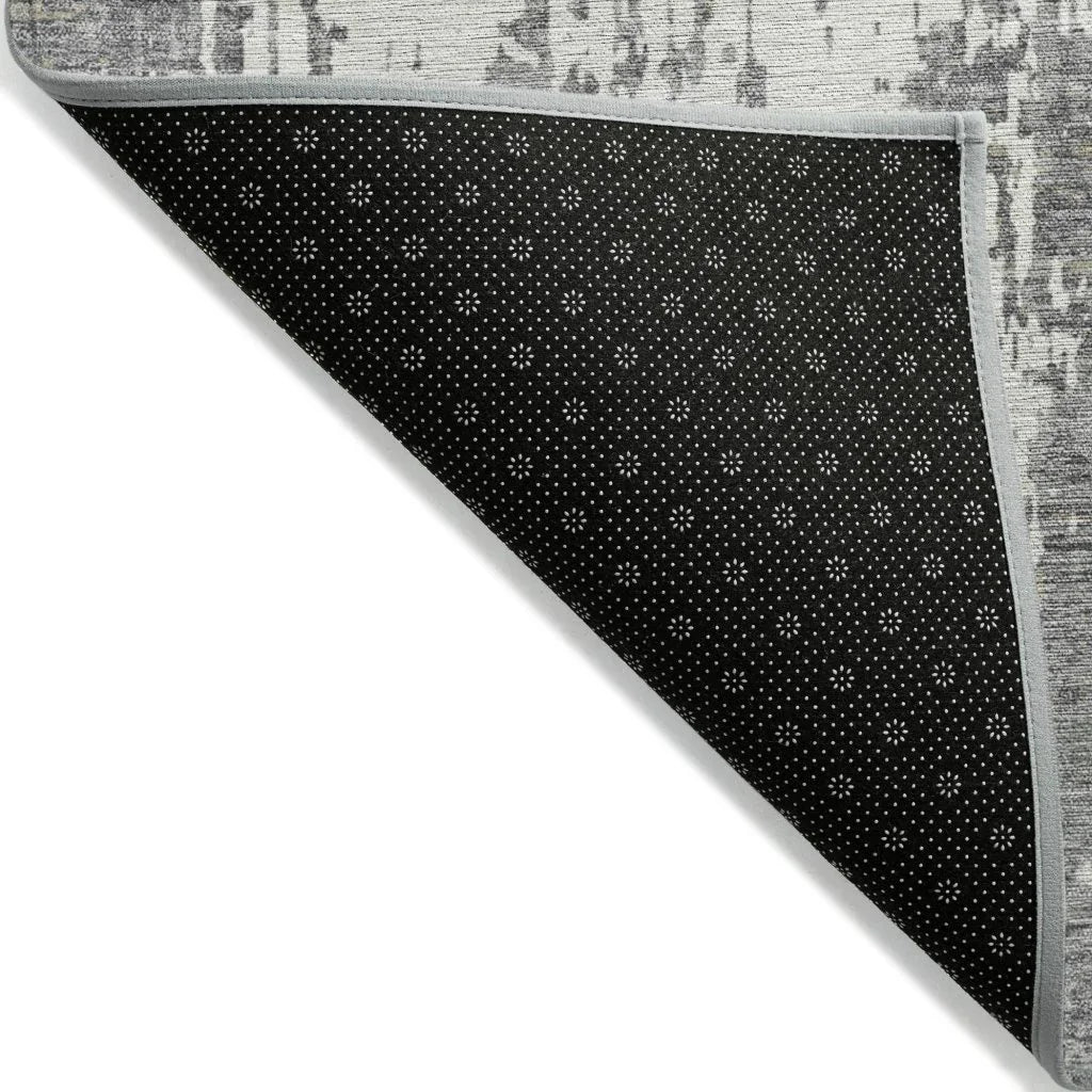 LOOMLAN Rugs Caelan Gray Washable Indoor-Outdoor Rug