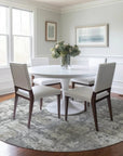 LOOMLAN Rugs Caelan Gray Washable Indoor-Outdoor Rug