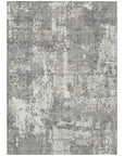 LOOMLAN Rugs Caelan Gray Washable Indoor-Outdoor Rug