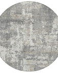 LOOMLAN Rugs Caelan Gray Washable Indoor-Outdoor Rug