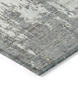 LOOMLAN Rugs Caelan Gray Washable Indoor-Outdoor Rug