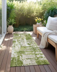 LOOMLAN Rugs Caelan Green Washable Indoor-Outdoor Rug