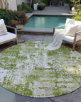 LOOMLAN Rugs Caelan Green Washable Indoor-Outdoor Rug