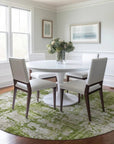 LOOMLAN Rugs Caelan Green Washable Indoor-Outdoor Rug