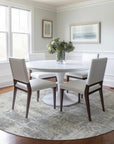 LOOMLAN Rugs Caelan Ivory Washable Indoor-Outdoor Rug