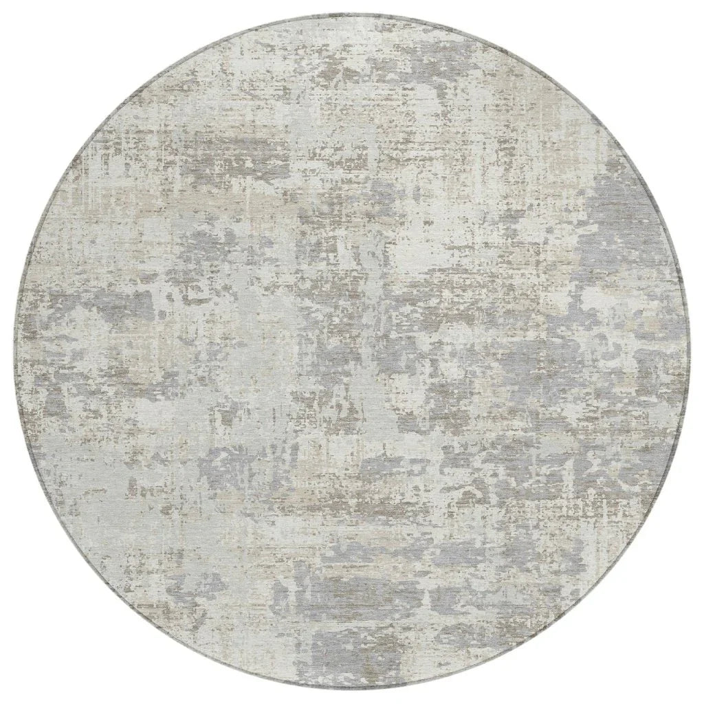 LOOMLAN Rugs Caelan Ivory Washable Indoor-Outdoor Rug