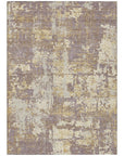 LOOMLAN Rugs Caelan Purple Washable Indoor-Outdoor Rug