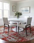 LOOMLAN Rugs Caelan Red Washable Indoor-Outdoor Rug