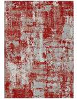 LOOMLAN Rugs Caelan Red Washable Indoor-Outdoor Rug