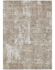 LOOMLAN Rugs Caelan Taupe Washable Indoor-Outdoor Rug