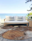 LOOMLAN Rugs Caeli Brown Washable Indoor-Outdoor Rug