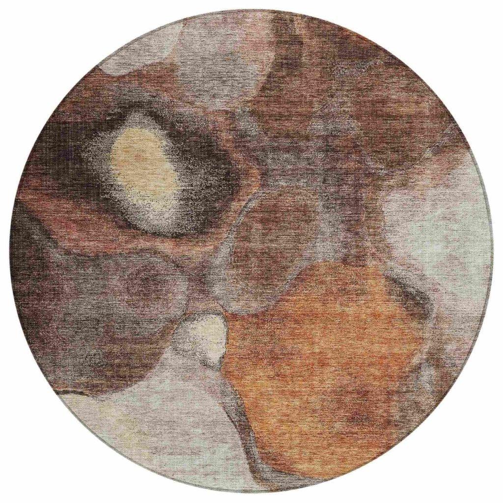 LOOMLAN Rugs Caeli Brown Washable Indoor-Outdoor Rug