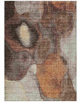 LOOMLAN Rugs Caeli Brown Washable Indoor-Outdoor Rug