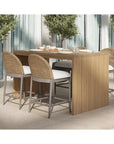 Calandri Fabric Outdoor Counter Stool - LOOMLAN - SUNPAN - Counter Stools