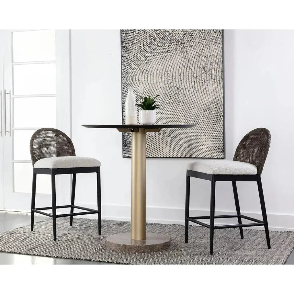 Calandri Fabric Outdoor Counter Stool - LOOMLAN - SUNPAN - Counter Stools