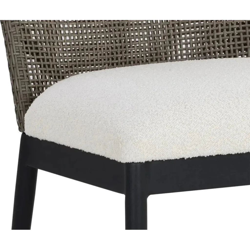 Calandri Fabric Outdoor Dining Chair 2PC - LOOMLAN - SUNPAN - Outdoor Dining Chairs